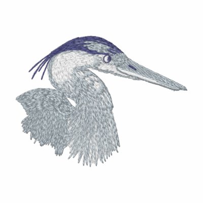 Blue Heron Embroidered Polo Shirt by ZazzleEmbroidery