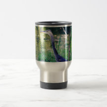 Blue Heron In Pond Mug
