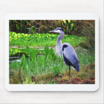 Blue Heron Mouse Pads