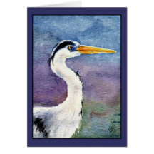 Blue Heron note card or greeting card