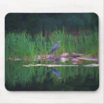 Blue Heron Reflections Animal Painting