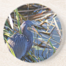 Blue Heron Thoughts Drink Coaster