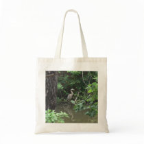 Blue Heron with Reflection on Water Bag
