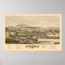Blue Hill, ME Panoramic Map - 1896 Posters