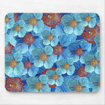 Blue Himalayan Poppy Flower Mousepad