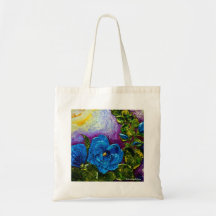 Blue Hollyhocks Bags