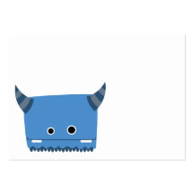 Blue Horned Monster Business Card