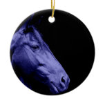 Blue Horse Design Ornament