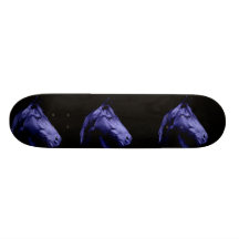 Blue Horse Design Skateboard