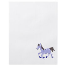 Blue Horse Drawing Flyer
