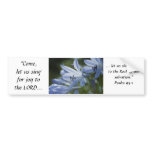 Blue Hosta Trumpets bumper stickers