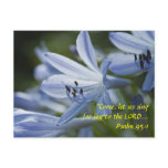 Blue Hosta Trumpets Postcards