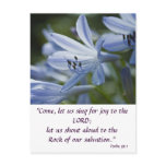 Blue Hosta Trumpets Postcard