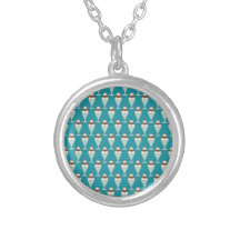 blue hot fudge sunday pendant
