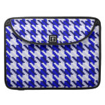 Blue Houndstooth Sleeves For MacBook Pro
