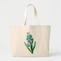 Blue Hyacinth by Pierre Joseph Redoute Tote Bags