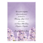 Blue Hyacinth on Lilac Party Invitation