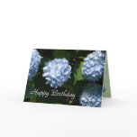 Blue Hydrangea Birthday card