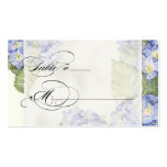 Blue Hydrangea Bracket Floral Formal Wedding Business Cards