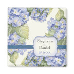 Blue Hydrangea Bracket Floral Formal Wedding Refrigerator Magnets