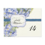 Blue Hydrangea Bracket Floral Formal Wedding Post Cards
