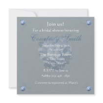 Blue Hydrangea Bridal Shower invitation