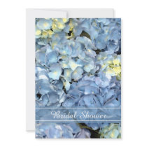 Blue Hydrangea Bridal Shower Invitation