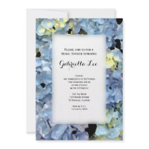 Blue Hydrangea Bridal Shower Invitation