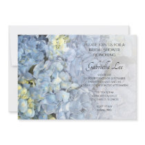 Blue Hydrangea Bridal Shower Invitation