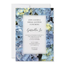 Blue Hydrangea Bridal Shower Invitation