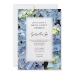Blue Hydrangea Bridal Shower Invitation