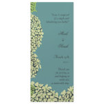 Blue Hydrangea & Butterfly Wedding Program invitations