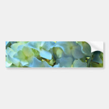 Blue Hydrangea Flower III Bumper Stickers