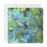 Blue Hydrangea Flowers You Are Invited invitations
