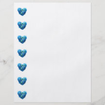 Blue Hydrangea Heart Full Color Flyer