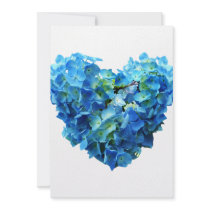 Blue Hydrangea Heart