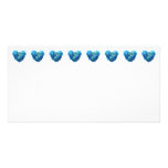 Blue Hydrangea Heart Photo Card