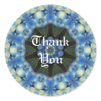 Blue Hydrangea Kaleidoscope Thank You Sticker