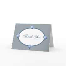 Blue Hydrangea Thank You card