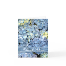 Blue Hydrangea Thank You Note Card