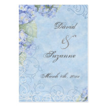 Blue Hydrangea - Wedding Favour Gift Tags