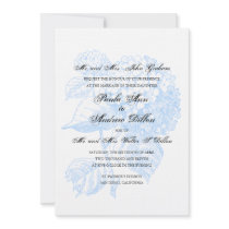 Blue Hydrangea Wedding Invitation