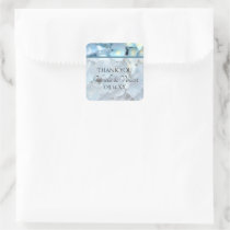 Blue Hydrangea Wedding Thank You Stickers