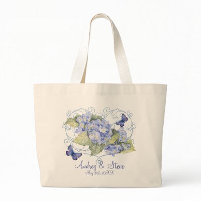 Blue Hydrangeas Wedding Bride Get Away Bag by EverythingBusiness