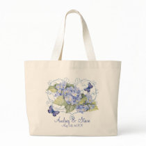 Blue Hydrangeas Wedding Bride Get Away Bag