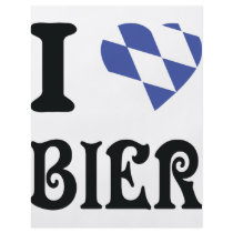 blue I love Bier icon Custom Flyer