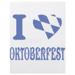 blue I love oktoberfest icon Full Color Flyer