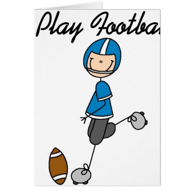 Blue I Play Football by toddlersplace
