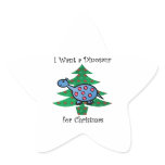 Blue I want a dinosaur for christmas Stickers
