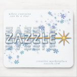 Blue Ice and Stars Mousepad